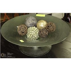 SHOWHOME DECORATIVE BOWL WITH FANCY BALLS