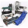Image 1 : BOX W/3 DIFFERENT SIZES OF AIR NAILERS