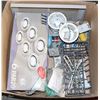 Image 1 : LARGE BOX OF HOUSEHOLD HARDWARE &