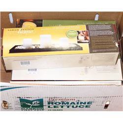 CASE OF 9 FLAMELESS CANDLE SETS CENTER PIECES