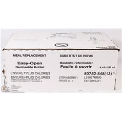 CASE OF 24 STRAWBERRY ENSURE MEAL REPLACEMENT