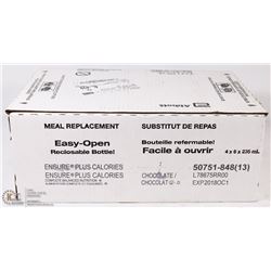 CASE OF 24 CHOCOLATE ENSURE MEAL REPLACEMENT