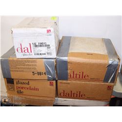 4 BOXES OF CERAMIC TILE "GOLD DUST" 12"X12" AND 1