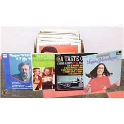 BOX OF RECORD LPS INCL SIMON AND GARFUNKEL,