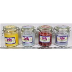 4 JELLY TREASURES CANDLES