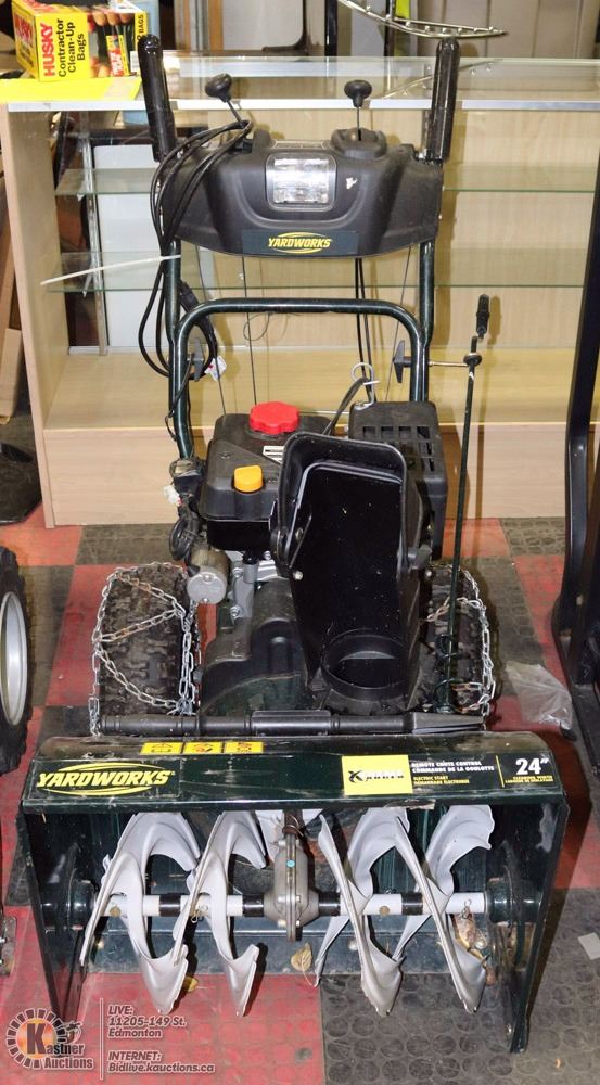 YARDWORKS 203CC SNOWBLOWER, ELECTRIC START,