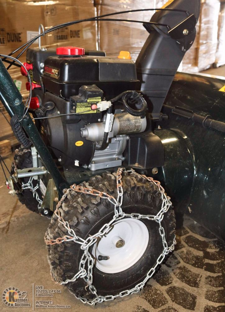 YARDWORKS 203CC SNOWBLOWER, ELECTRIC START,