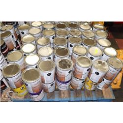 PALLET OF ASSORTED PAINTS INCL COLOR CHANGING