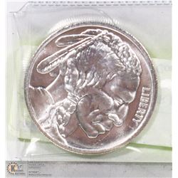 TROY OUNCE .999 SILVER BUFFALO COIN.