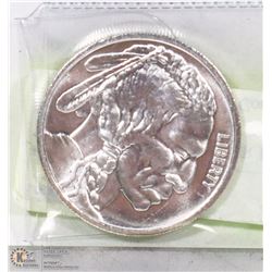 TROY OUNCE .999 SILVER BUFFALO COIN.