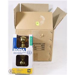 CASE OF 6 HALLWAY AND CLOSET HANDLE SETS