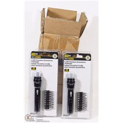 CASE OF 6 LED PRESICION SCREWDRIVERS WITH FLASH