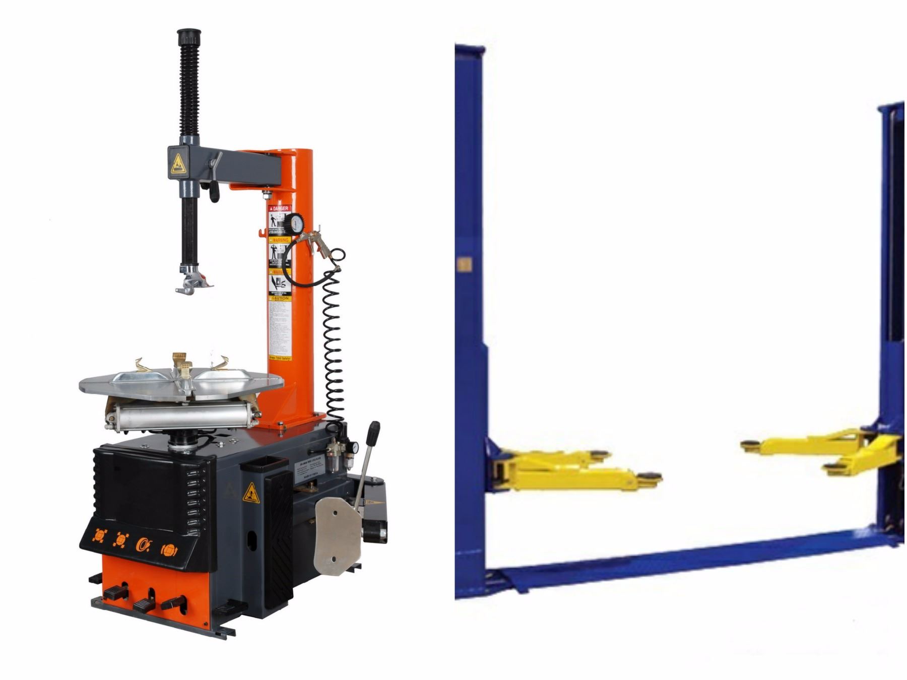 FEATURED ITEMS HD 2 POST LIFTS AND TIRE CHANGER