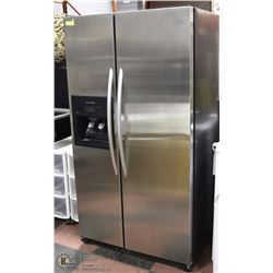 STAINLESS STEEL KITCHEN REFRIGERATOR SIDE X SIDE