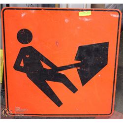 MEN AT WORK CONSTRUCTION SIGN