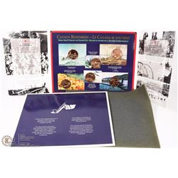 CANADA REMEMBERS-WWII MEDALLION SET