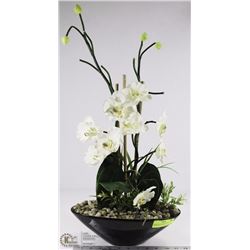 ARTIFICIAL SILK ORCHID IN A TRADITIONAL POT 26"
