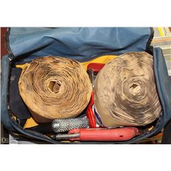 BAG OF CARPET LAYING TOOLS