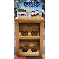 CARDBOARD CORONA BUCKET BEER DISPLAY