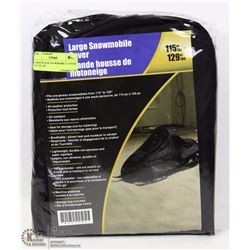 LARGE BLACK SNOWMOBILE COVER 115" TO 129"