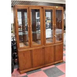 BUFFET & HUTCH. 60"X15"X76"H