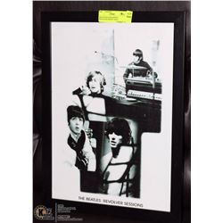 BEATLES BLACK & WHITE REVOLVER SESSION 18X13"