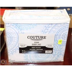 NEW QUEEN SIZE SHEET SET ON CHOICE: PURPLE