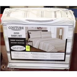 NEW QUEEN SIZE SHEET SET ON CHOICE: STRIPED