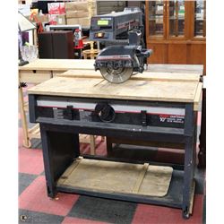 SEARS CRAFTSMAN 10" RADIAL SAW WITH STAND.