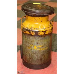 VINTAGE LARGE CREAM CAN