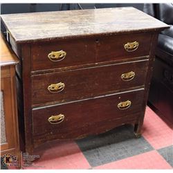 ESTATE SOLID WOOD 3 DRAWER DRESSER 36X17X34"H