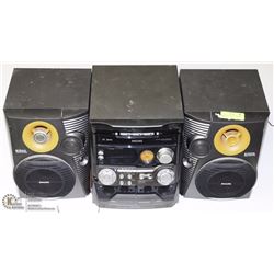 PHILLIPS MAX 3BASS 3 DISC MINI SYSTEM