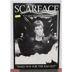 LARGE SCARFACE AL PACINO PICTURE 23” X 33”