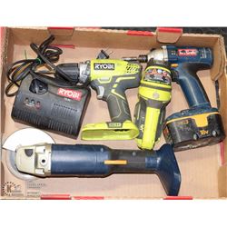 FLAT W/RYOBI CORDLESS 18 VT TOOLS - 2