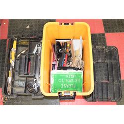 LARGE HEAVY DUTY PLASTIC TOOL BOX