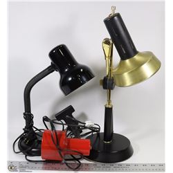 LOT OF TABLE DESK LAMPS