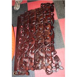GROUP OF 6 WOOD CARVED WALL HANGINGS