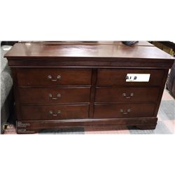 CHERRY WOOD 6 DRAWER DRESSER AS THEY COME