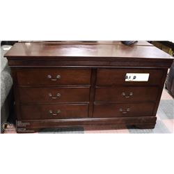 CHERRY WOOD 6 DRAWER DRESSER AS THEY COME