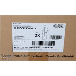 CASE OF 25- 2X DISPOSABLE COVERALLS