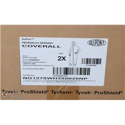 CASE OF 25- 2X DISPOSABLE COVERALLS