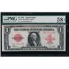 Image 1 : 1923 $1 Legal Tender Note PMG 58EPQ