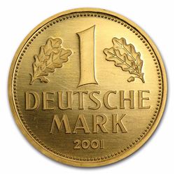 2001-G Deutsche Bundesbank 1 Deutsche Mark Gold Coin