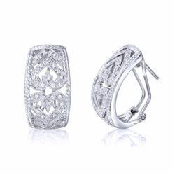 18KT White Gold 0.27ctw Diamond Earrings