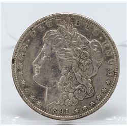 1891-CC $1 Morgan Silver Dollar Coin