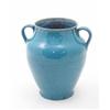 Image 1 : A Poole Pottery two-handled vase, urn shape with mottled blue glaze, impressed mark, Carter Stabl...