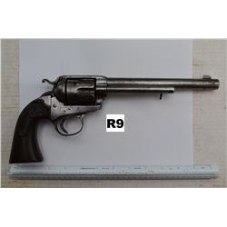 R9--- RESTRICTED -- 1873 Colt .45 cal. Frame about 1883-85, has been fitted with a Bisley hammer and