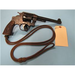 R11--- RESTRICTED -- SMITH & WESSON .455  6 SHOT DOUBLE ACTION REVOLVER w/ lanyard small chip in gri