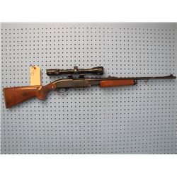 A-- REMINGTON MODEL 760 GAMEMASTER .308 CAL PUMP W/ BUSHNELL SCOPE CHIEF 3X9X40 SCOPE & SPARE CLIP