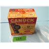 COLLECTOR BX CANUCK 12 GA AMMO -BOX HAS TAPE ON IT